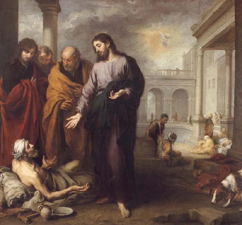 Bartolome Esteban Murillo Christ Healing the Paralytic at the Pool of Bethesda Germany oil painting art